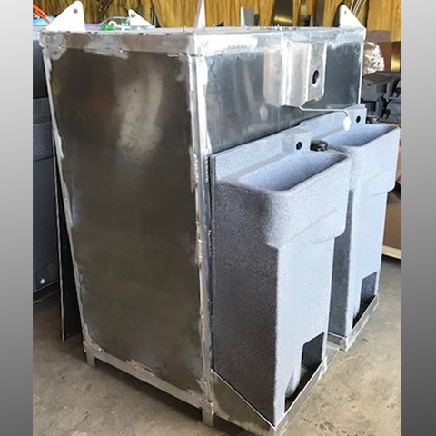 Hot water hand wash unit